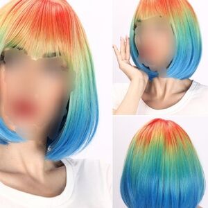 Colorful Ombre Bob Wig